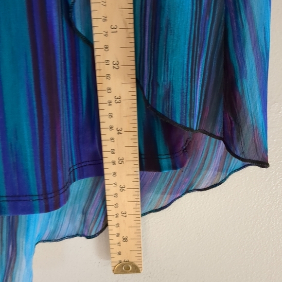 Dress Barn Dress Women's Size 12 Blue and Purple Sleeveless Dress Fairycore - Picture 10 of 10